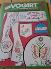 Vtg Vogart Embroidery Paint Iron On Transfer Patterns Alphabet Bee Dogs Cats  