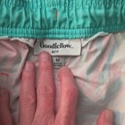 Goodfellow   Co Men s Salmon Colored Tropical Swim Trunks Size M Drawstring