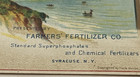 Vintage Farmers Fertilizer Syracuse New York Lake Scene   Flowers Trade Card