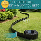 50ft Black Corrugated Metal Landscape Edging     Flexible  rustproof Garden Edging