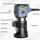Workpro Compact Router Kit 6 5amp Corded Trimmer Router Tool W 6 Variable Speeds