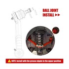 Front Upper Control Arms With 1-4  Lift For Jeep Liberty 2002-2007  Includes    