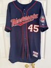 Phil Hughes 2015 Game Used Worn Minnesota Twins Blue Road Jersey Mlb Hologram