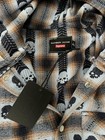 Size Medium Blue Supreme Number Nine Hooded Flannel