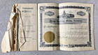 1920s Artus Knitting Mills Stock Certificate Book Bristol Va 8 Blank Certs 