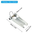 2 Inch Hook Safety Latch Kit  3 Pack Metal Towing Hitch Replacement  Silver