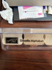 Stampin Up Stamp Set - Retired Doodle Alphabet And Numbers
