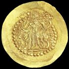 C  350 Ad Gold India Kushano Sasanian Kidarite Av Dinar Varahran Extremely Rare