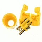 Cooper Yellow Nylon Male Quickeze Corrosion Resistant Plug 15a 125v 2p3w 5965vcr