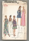 6228 Butterick Sewing Pattern Uncut Vintage Halter Evening Dress Shawl Size 8