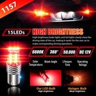 1-20pc Red 1157 Led Safety Lights Brake Stop Tail Parking Light Bulbs Bright Lot