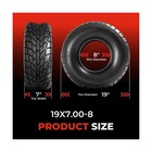19x7-8 Atv Utv Tires  Set Of 2  19x7x8 Mini Bike Street Tires   6pr Heavy Dut   