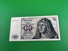  4  Germany 10 Deutsche Mark Banknote  World Paper Money Deutsche 1960