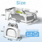 Baby Bathtub  Collapsible Newborn Bathtub For Infant To Toddler 0-24 Months With