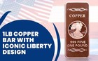 1 Lb Troy Ounce oz  999 Pure Metal Walking Liberty Eagle Bar Gold Copper Silver