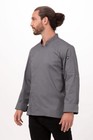 Chef Works Jacket Shirt Adult Medium Grey Long Sleeve Work Uniform Coat