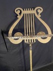 Vintage  Brass Lyre Height-adjustable Metal Sheet Music Stand Holder