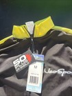 Neosport Full Body Front Zip Wetsuit 50  Uv Shield Black Yellow  Sz M New  