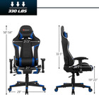 Powerstone Gaming Chair - Office Computer Gaming Racing Chair With Lumbar Massag