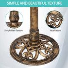 28  H Birdbath Weather Resistant Pedestal Antique Garden Decor Vintage Yard Bird