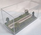 Z Scale - Single Track 8  - Display Case -  summer  Scene  -for Any Z Train