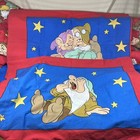 Htf Vtg Seven Dwarfs Twin Bed Set Comforter Flat Fitted Sheet Curtains Pillow
