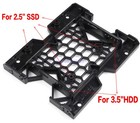 New 5 25  To 3 5  2 5  Ssd Hdd Hard Drive Bay Tray Bracket Mounting Hdd Adapter