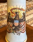  american  Eagle With Flags    Merckelbach   Wick  Etched  2 5  Liter  mettlach 