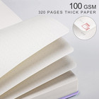 Bullet Dotted Journal Notebook - 320 Pages  100gsm Thick Paper  A5 Hardcover Lea