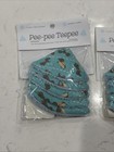 Beba Bean Pee-pee Teepee Washable Weener Dog Design Baby Blue 5 Pack Sealed 2