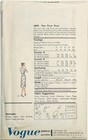 1959 Vintage Vogue Sewing Pattern 4000 Dress Size 12 W label Uncut
