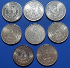 Lot Of 5 1878-1893 Cc Morgan American Silver Dollars-uncirculated Mixed Dates Us