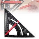 7   Adjustable Angle 90 Degree Triangle Ruler Woodworker Ruler - Metal Ruler