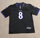 Lamar Jackson  8 Baltimore Ravens Football Jersey Adult Xl Brand New Black