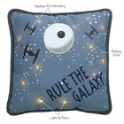 Lambs   Ivy Star Wars Signature Galaxy Led Light-up Decorative Throw Pillow