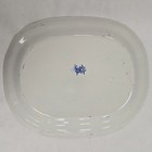 Allertons English Blue Willow   Scalloped 13-5 8 x 11  Oval Serving Platter Euc