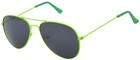 Green Metal Frame Aviator Style Men Women Dark Smoke Lens Sunglasses Shades Uvb