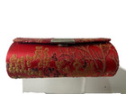 Lipstick Case Floral Red Holder Snap Close No Mirror Vintage Mcm