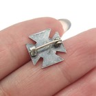 925 Sterling Silver Antique Art Deco Cross Pin Brooch