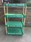 Vintage 1980s Quaker State Motor Oil Advertisement Oil Display Shelf Oil Rack
