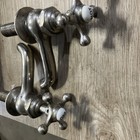 Antique Brass Hot Cold Bath Kitchen Faucet  For Parts Or Use 
