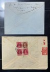 India Kgvi  1940  2 Censored Covers From Calcutta  Bombay To U s a 