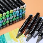 Anime Manga Style Color Markers Set Felt Pen Sketching Dual Tip Pens Art Student