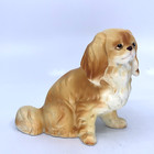 Brinns Pair Of Pekingese Dog Figurines Bisque Porcelain Vintage Hand Painted