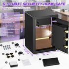 Besafety 5 3 Large Safe Box For Home Security With Alarm System