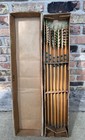 Nos Dozen Vintage 12 Wooden Archery Recurve Practice Arrows W  Box 28   