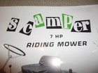 Allis Chalmers 7hp Scamper Riding Mower Owners Operation   Maintenance Manual