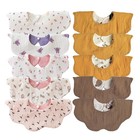 10 Pcs Muslin Cotton Baby Bibs Soft Absorbent Drool Teething Infant Toddler