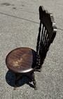 Antique Victorian Mahogany Ball   Claw Swivel Piano Stool W  Backrest