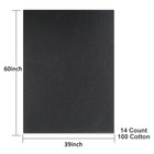 Aida Cloth 14 Count Cross Stitch Fabric 60  39inch  black    Offers High Con